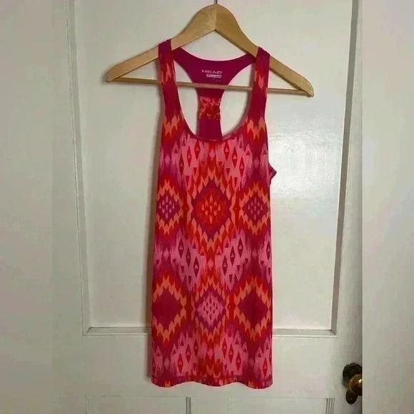 Women’s Athletic Racerback Tank in Pink, Orange and Purple Design Size  S - Picture 8 of 8